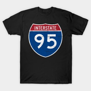 I-95 -- Vintage Look Design T-Shirt